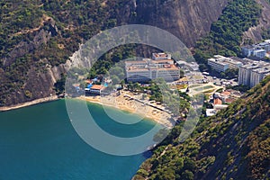 Aerial view red beach (praia vermelha) Rio de Janeiro photo