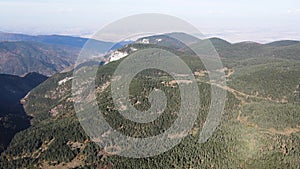 Aerial view of The Red Wall Biosphere Reserve at Rhodope Mountains, Bulgaria