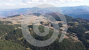 Aerial view of The Red Wall Biosphere Reserve at Rhodope Mountains, Bulgaria