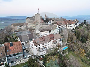 Aerial view of the Regensberg Castle
