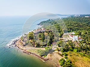 Aerial View of Reis Magos Church in Goa India