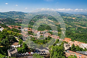 Aerial view of republic San Marino