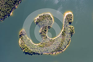 Aerial view of Reservoir Landscape