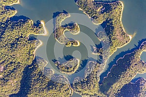 Aerial view of Reservoir Landscape