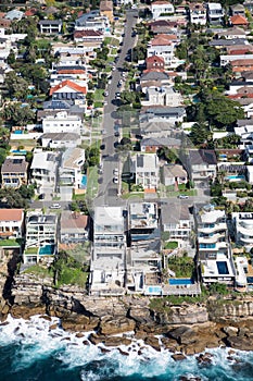Aerial view of residential area Coogee - Eastern Suburbs of Sydney - NSW Australia photo