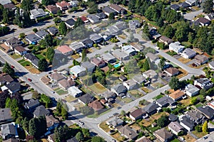 Aerial View of Residential Homes