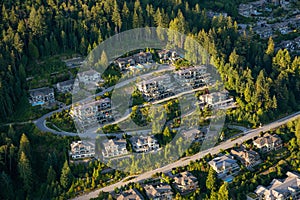 Aerial View of Residential Homes