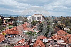 Aerial view of residential house at  Nakuru Town, Kenya