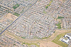 Aerial View of Residential Housing Developments, Communities, Neighborhoods, and/or Subdivisions