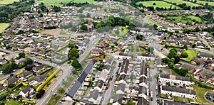 Aerial view of Residential housing in Magheralin Craigavon Down Northern Ireland