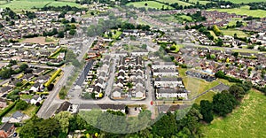 Aerial view of Residential housing in Magheralin Craigavon Down Northern Ireland