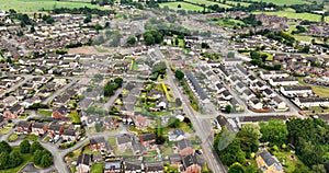 Aerial view of Residential housing in Magheralin Craigavon Down Northern Ireland