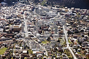 Aerial view of residential urban sprawl