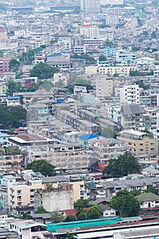 Aerial view of a resiential district