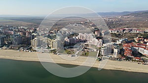 Aerial view of resort of Sunny Beach, Burgas Region, Bulgaria