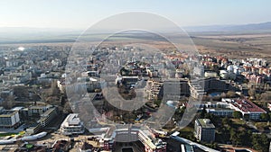 Aerial view of resort of Sunny Beach, Burgas Region, Bulgaria