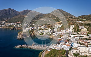 Aerial view of resort village Bali. Crete, Greece