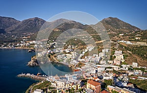 Aerial view of resort village Bali. Crete, Greece