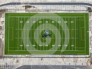 Aerial View of Rice Stadium in Houston, Texas