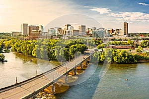 Aerial view of Richmond, Virginia