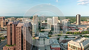 Aerial view of Richmond, Virginia State Capitol and skyline