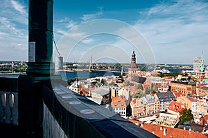 The Aerial View of Riga Old Town, Latvia