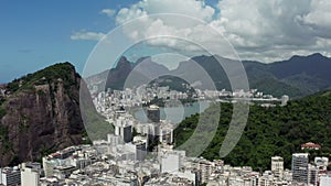 Aerial view Rio de Janeiro Brazil.