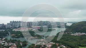 Aerial view Rio de Janeiro Brazil.