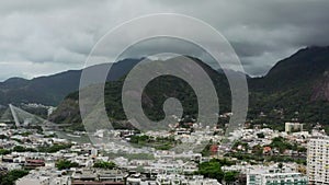 Aerial view Rio de Janeiro Brazil.