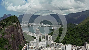 Aerial view Rio de Janeiro Brazil.