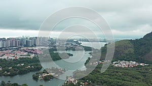 Aerial view Rio de Janeiro Brazil.