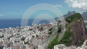 Aerial view Rio de Janeiro Brazil cityscape.