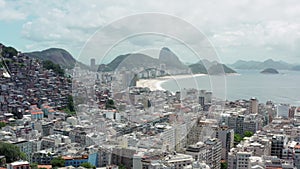 Aerial view Rio de Janeiro Brazil cityscape.