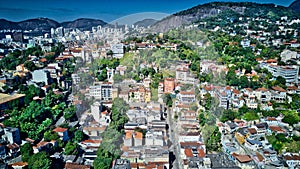 Aerial View of Rio de Janeiro City and Mountains