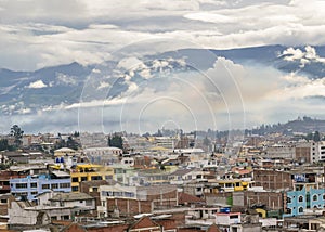 Aerial View of Riobamba City in Ecuador photo