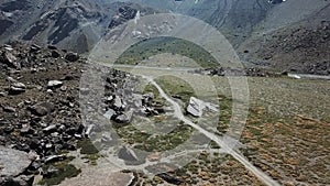 Aerial view of rmountains landscape and nature