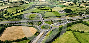 Aerial view of Roads and Infrastructure at Newry Bypass County Down Northern Ireland