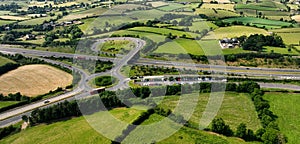 Aerial view of Roads and Infrastructure at Newry City Bypass County Down Northern Ireland