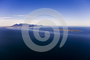 Aerial View of Robben Island, Cape Town, South Africa