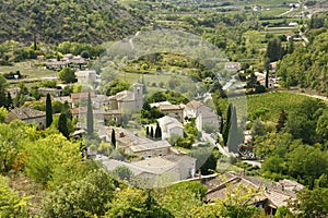 Rochecolombe, a village in ArdÃ¨che in France photo