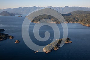 Howe Sound Aerial Landscape View