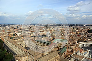 Aerial view of Rome