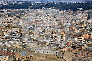 Aerial view of Rome