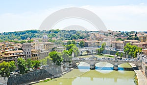 Aerial view of Rome