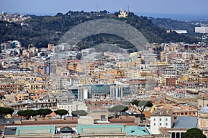 Aerial view of Rome