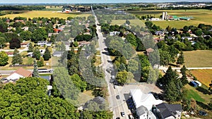 Aerial view of Roseville, Ontario, Canada photo