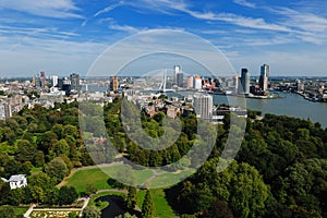 Aerial view of Rotterdam photo