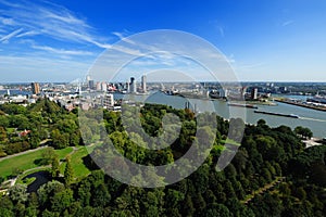 Aerial view of Rotterdam photo