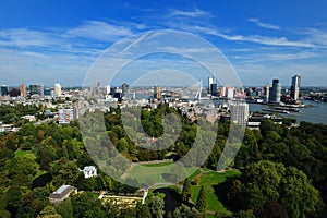 Aerial view of Rotterdam