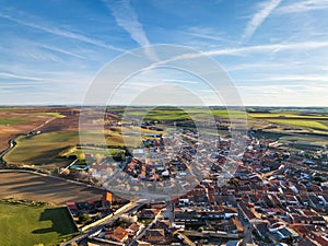 Aerial view of Rueda in Valladolid photo